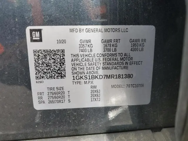 2021 GMC YUKON SLT  