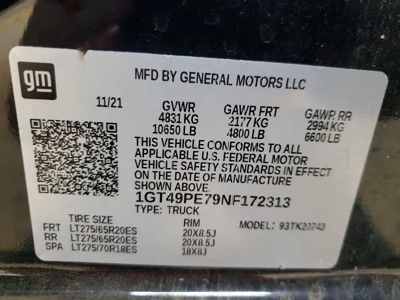 2022 GMC SIERRA K2500 AT4  