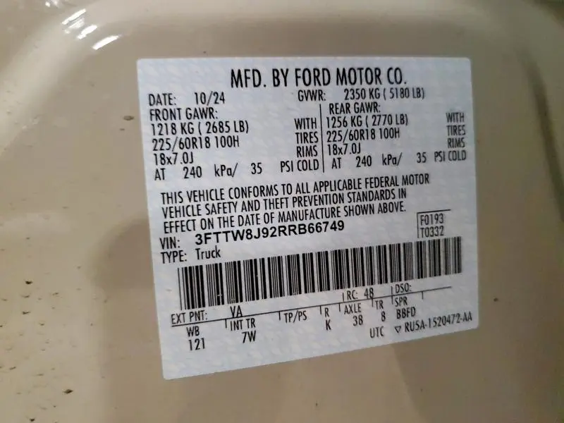 2024 FORD MAVERICK XLT  