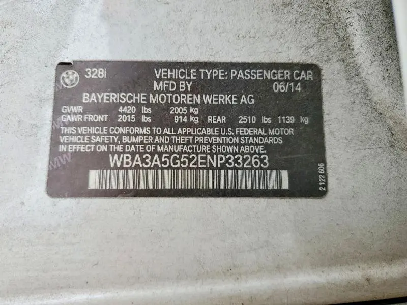 2014 BMW 328 I  