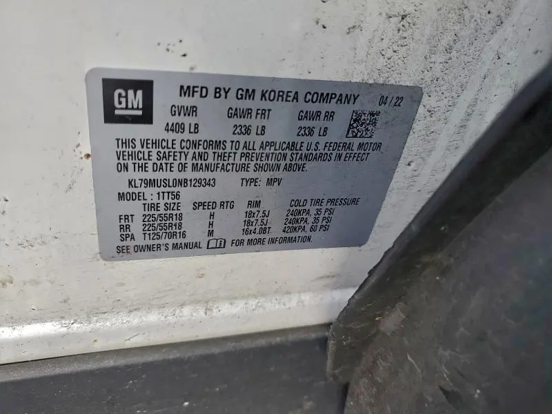 2022 CHEVROLET TRAILBLAZER RS  