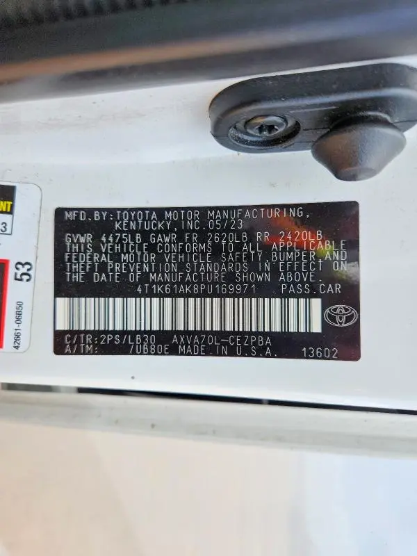 2023 TOYOTA CAMRY XSE  