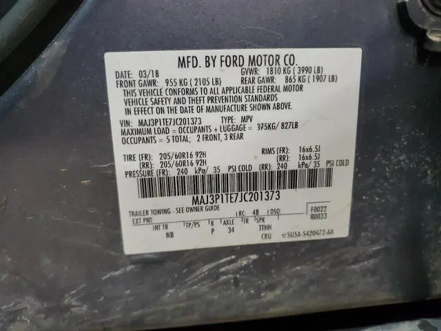 2018 FORD ECOSPORT SE  