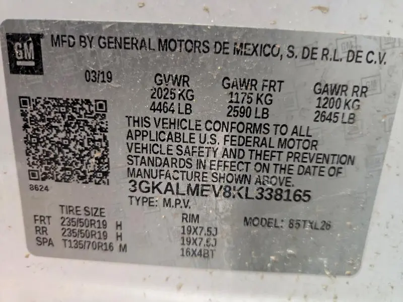2019 GMC TERRAIN SLE  