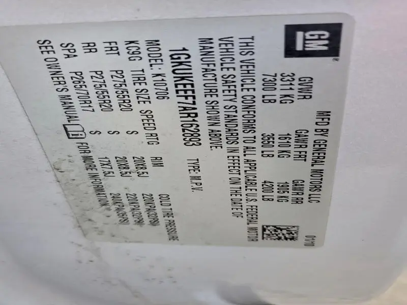 2010 GMC YUKON DENALI  