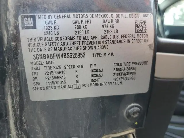 2011 CHEVROLET HHR LT
