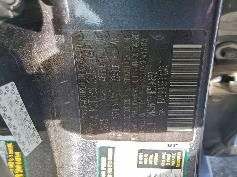 2015 KIA CADENZA PREMIUM  