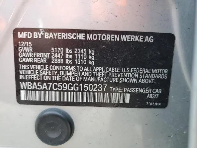2016 BMW 528 XI