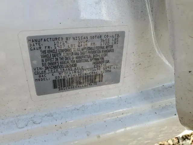 2020 NISSAN VERSA SV