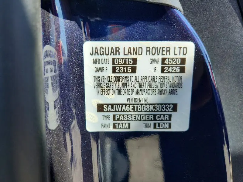 2016 JAGUAR F-TYPE   