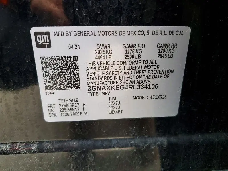 2024 CHEVROLET EQUINOX LT  