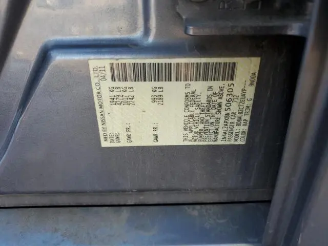 2011 NISSAN ALTIMA BASE  