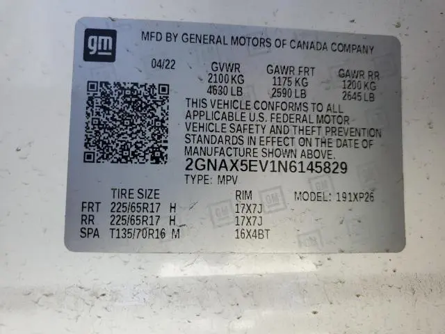 2022 CHEVROLET EQUINOX LS  