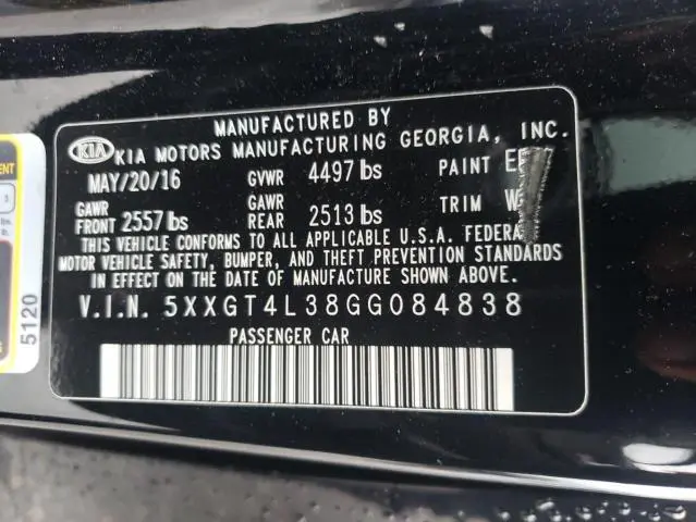 2016 KIA OPTIMA LX