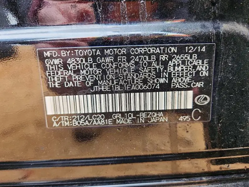 2015 LEXUS GS 350 BASE  