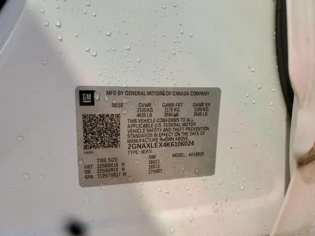 2019 CHEVROLET EQUINOX LT  