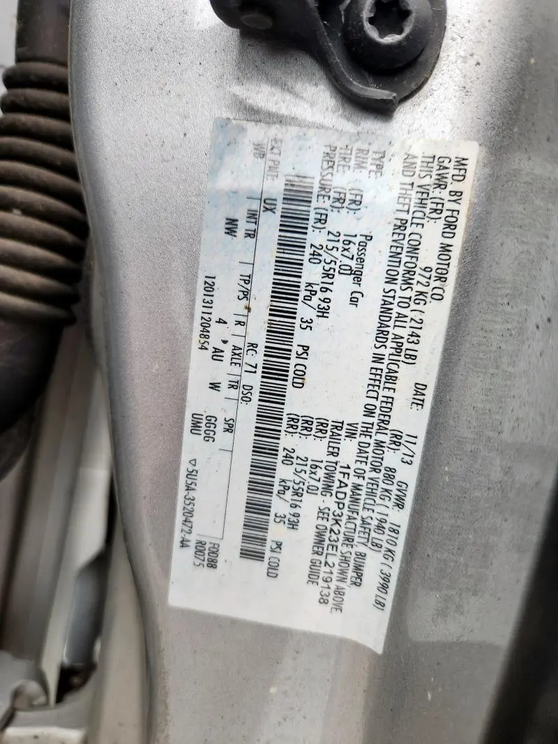 2014 FORD FOCUS SE  