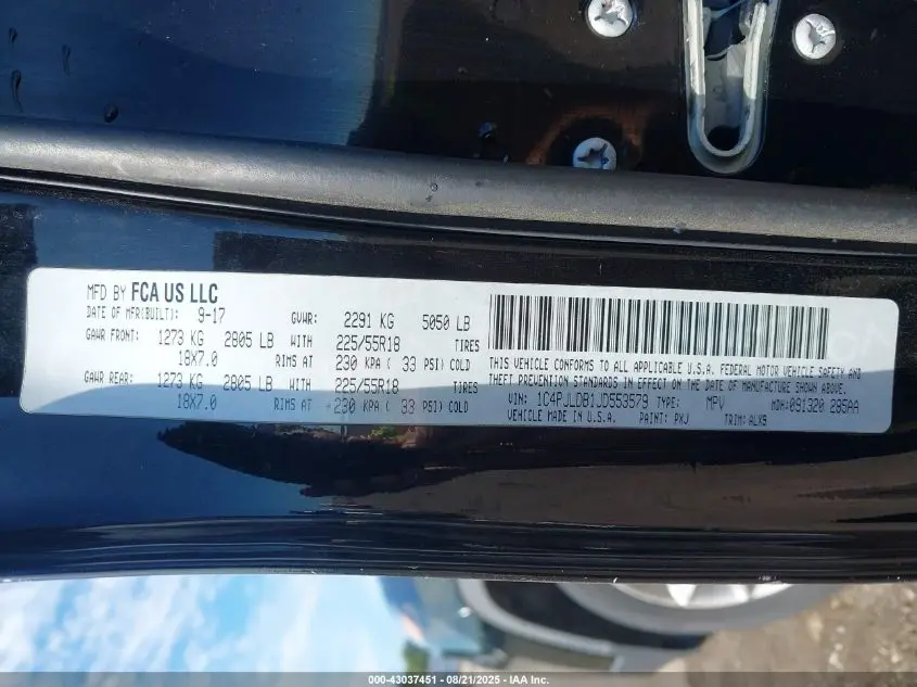 2018 JEEP CHEROKEE LIMITED FWD