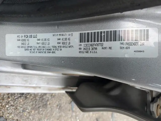 2015 CHRYSLER 200 LIMITED  