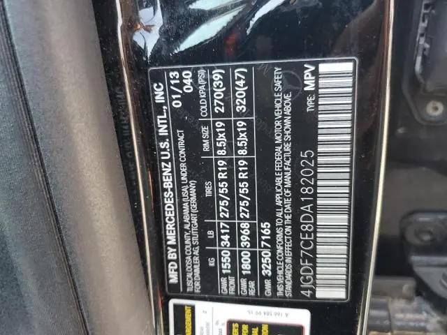 2013 MERCEDES-BENZ GL 450 4MATIC  