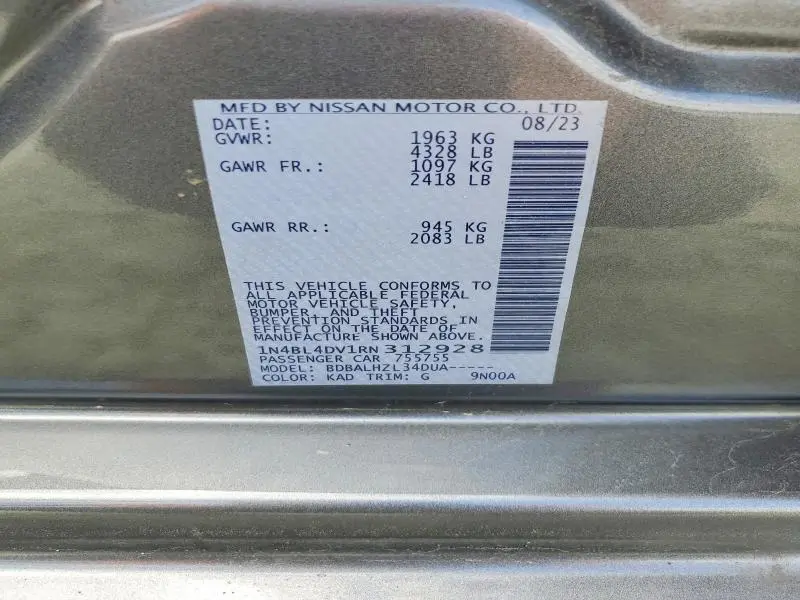 2024 NISSAN ALTIMA 2.5 SV  