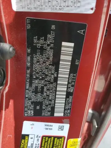 2012 TOYOTA SIENNA LE  