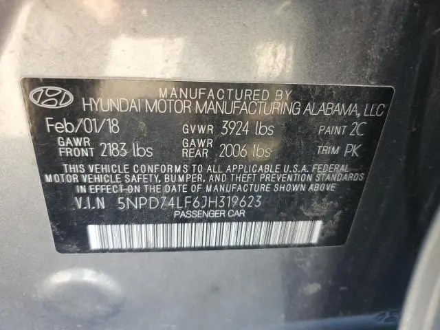 2018 HYUNDAI ELANTRA SE  