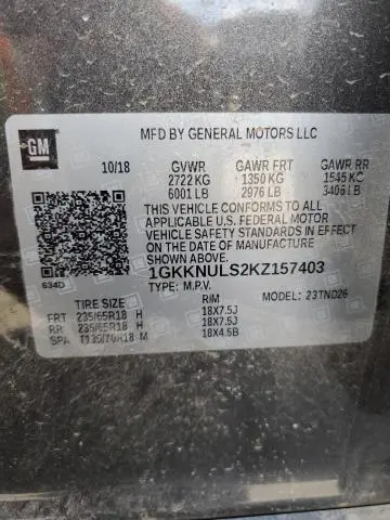 2019 GMC ACADIA SLT-1