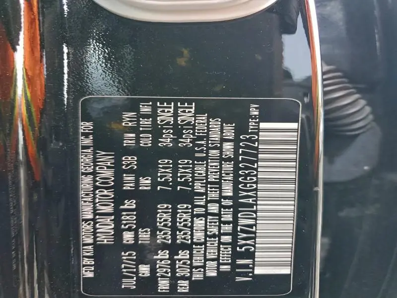 2016 HYUNDAI SANTA FE SPORT   