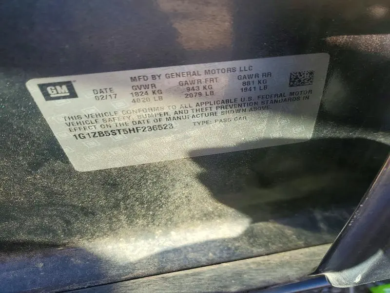 2017 CHEVROLET MALIBU LS  