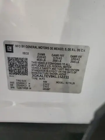 2019 GMC TERRAIN SLE  