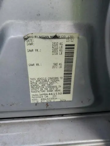 2013 NISSAN ALTIMA 2.5  
