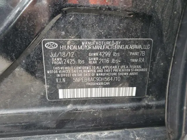 2013 HYUNDAI SONATA GLS  