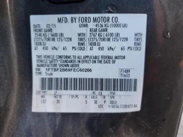 2015 FORD F250 SUPER DUTY  