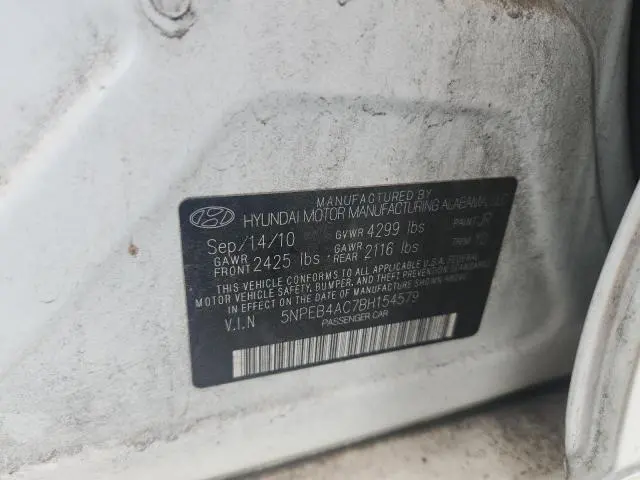 2011 HYUNDAI SONATA GLS  