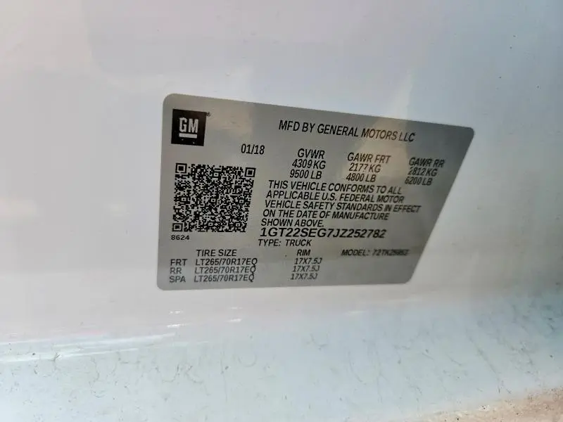 2018 GMC SIERRA K2500 SLE  