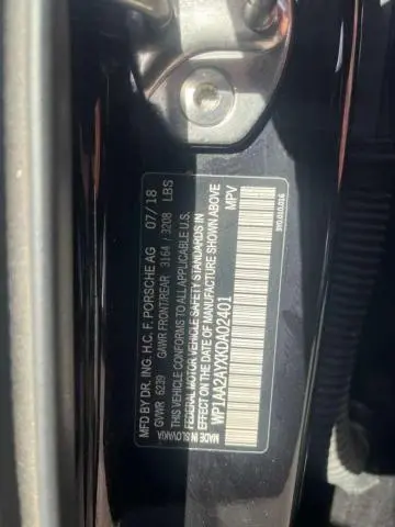 2019 PORSCHE CAYENNE   