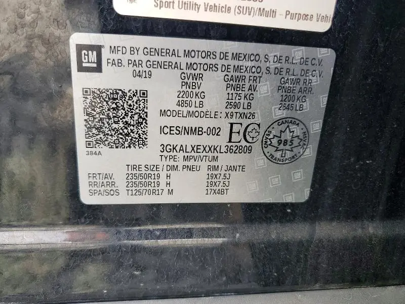 2019 GMC TERRAIN DENALI  