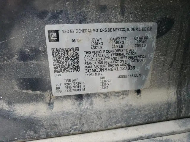 2019 CHEVROLET TRAX LS