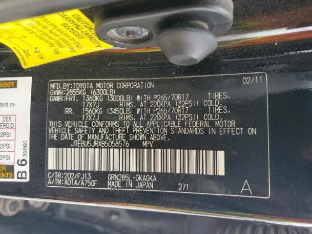 2011 TOYOTA 4RUNNER SR5  