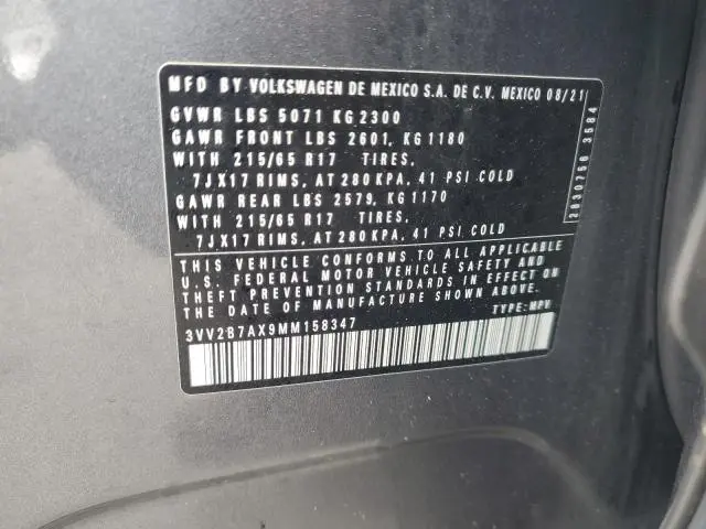 2021 VOLKSWAGEN TIGUAN SE