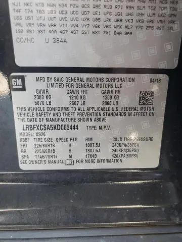2019 BUICK ENVISION ESSENCE  