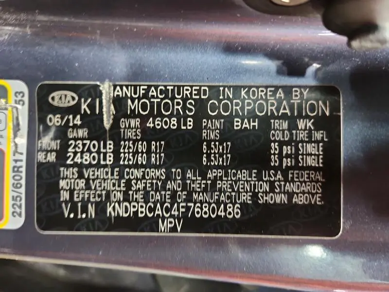 2015 KIA SPORTAGE LX  