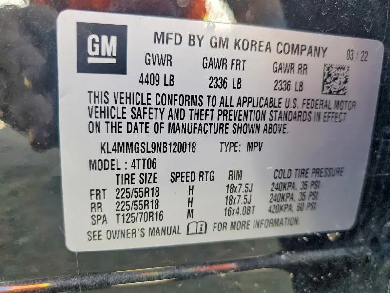 2022 BUICK ENCORE GX ESSENCE  