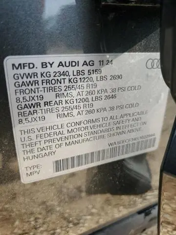 2025 AUDI Q3 PREMIUM PLUS S LINE 45  