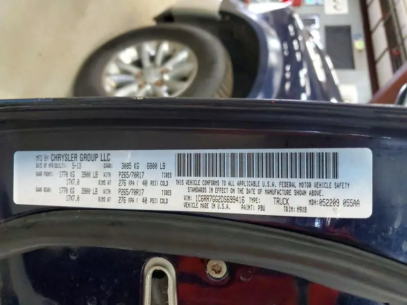 2013 RAM 1500 SLT  