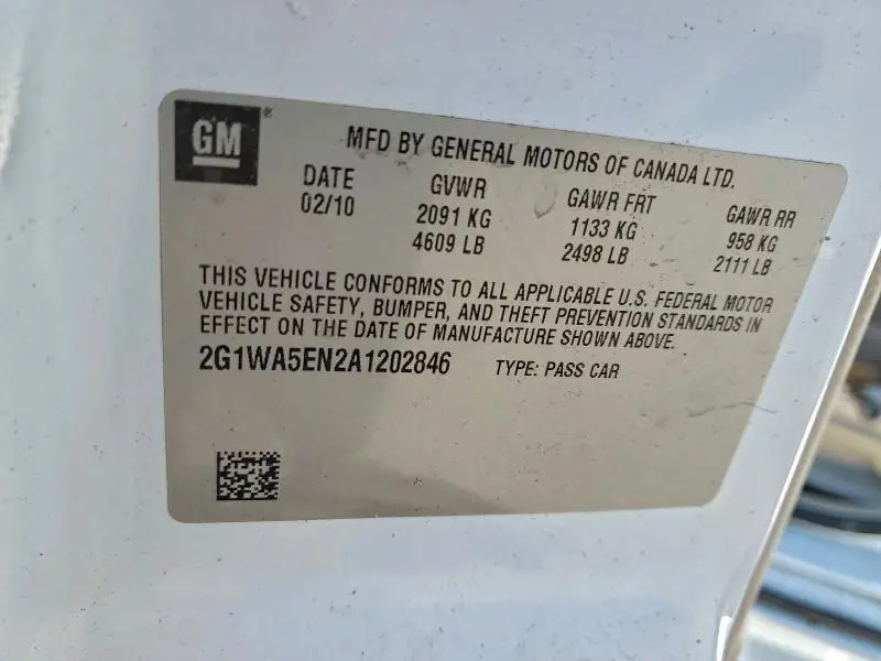 2010 CHEVROLET IMPALA LS  