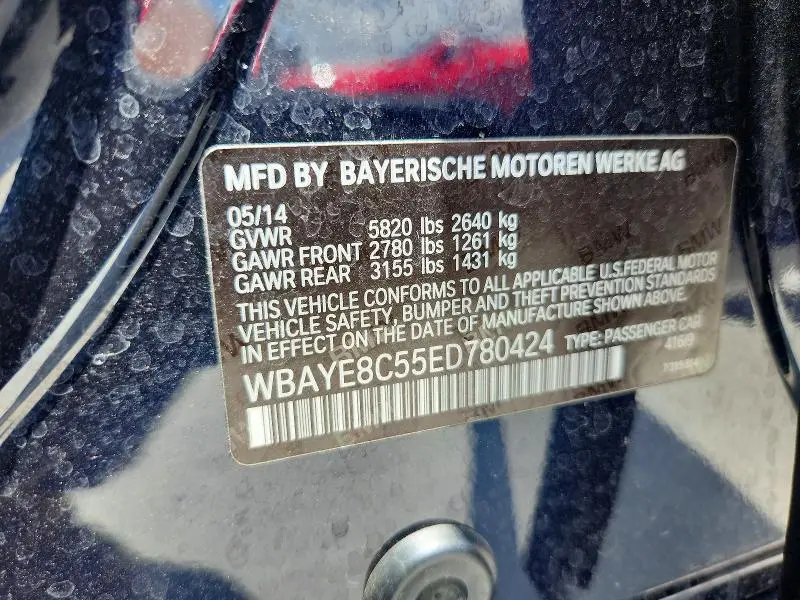 2014 BMW 750 LI  