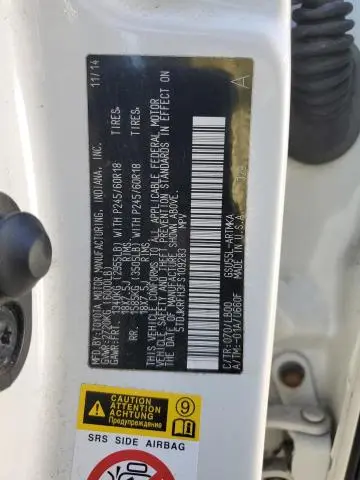 2015 TOYOTA HIGHLANDER XLE  