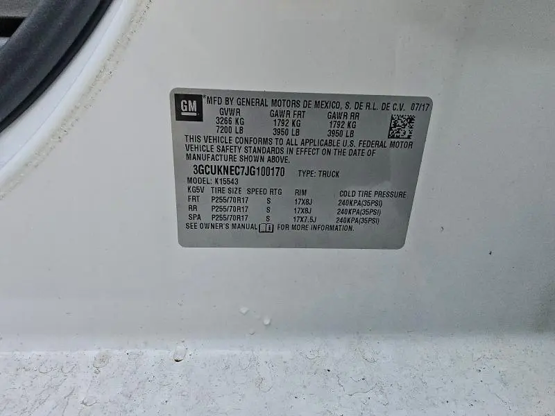 2018 CHEVROLET SILVERADO K1500  